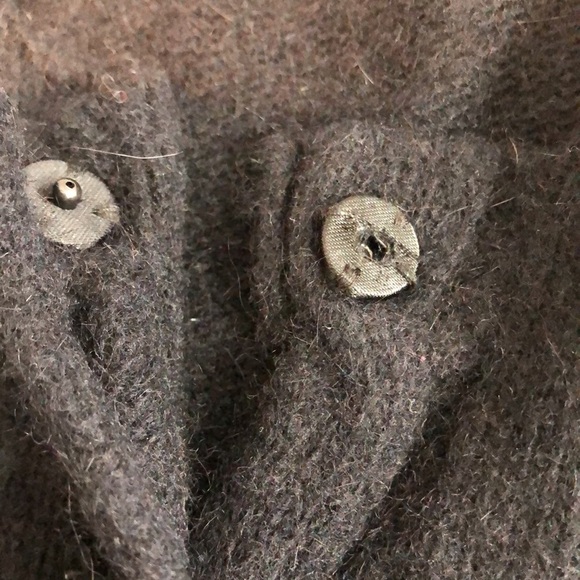 Sarah Spencer Lambs Wool Blend Black Cardigan Small - Picture 9 of 12